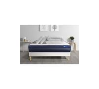 Pack prêt a dormir matelas ACTILATEX TECH 140x200 Memoire de forme Maxi epaisseur + sommier KIT blanc + 2 oreillers +couette