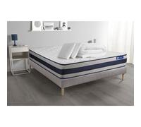 Pack prêt a dormir matelas Latex et Memoire de forme ACTILATEX ERGO 180x200 cm + sommier KIT gris + 2 oreillers + couette