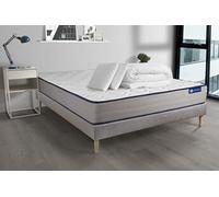 Actisom Pack lit ACTILATEX FORM 140x190 – Matelas latex&mémoire, sommier gris+2 oreillers+couette