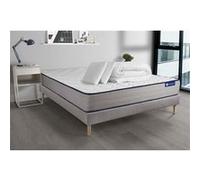 Pack prêt à dormir matelas Latex et Mémoire de forme ACTILATEX FORM 180x200 cm + sommier KIT gris + 2 oreillers + couette G