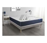 Pack prêt a dormir matelas Latex et Memoire de forme ACTILATEX SLEEP 200x200 cm + sommier KIT gris + 2 oreillers + couette