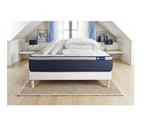Pack prêt à dormir matelas Latex + Mémoire de forme ACTILATEX MAX 160x200 cm + sommier KIT blanc + 2 oreillers + couette G