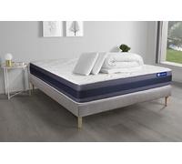 Pack prêt à dormir matelas Latex + Mémoire de forme ACTILATEX MORPHO 140x200 cm + sommier KIT gris + 2 oreillers + couette G