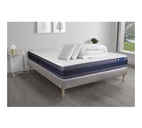 Pack prêt à dormir matelas Latex + Mémoire de forme ACTILATEX MORPHO 180x200 cm + sommier KIT gris + 2 oreillers + couette G