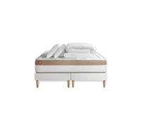 Pack prêt à dormir matelas LE COSY 160x200cm Mémoire de forme - Ep. 30cm + double sommiers Blanc + 2 oreillers + couette
