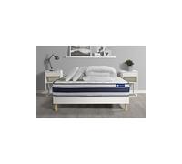 Pack prêt a dormir matelas Memoire de forme ACTIMEMO ERGO 140x200 cm Maxi epaisseur + sommier KIT blanc + 2oreillers +couette