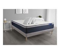Actisom Pack prêt-à-dormir Matelas mémoire ACTIMEMO MAX 200x200 cm Maxi épaisseur + sommier kit gris