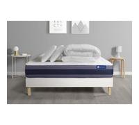 Pack prêt a dormir matelas Memoire de forme ACTIMEMO MORPHO 200x200 5zones confort + sommier KIT blanc + 2 oreillers +couette