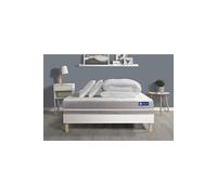 Pack prêt à dormir matelas Ressorts ensachés ACTIFLEX TOUCH 180x200 3zones confort + sommier KIT blanc + 2 oreillers +couette