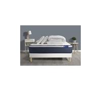 Pack prêt à dormir matelas Ressorts ensachés+Mémoire de forme ACTIFLEX MAX 160x200cm + sommier KIT blanc + 2oreillers+couette