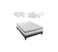 - Pack Prêt à dormir ROYAL 5* 140x200 cm - Matelas Mémoire de forme + Sommier + Accessoires