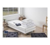 Ensemble matelas TOP 90x190 cm + sommier tapissier + couette + 1 oreiller 60x60 cm - 14 cm