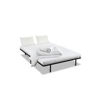 - Pack Prêt à dormir VENUS 140x190 cm - Matelas Mousse Haute Densité + Sommier Métal + Accessoires
