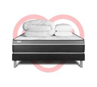 Pack prêt a dormir VITAL CARE 140 x 190 cm sommier Kit noir