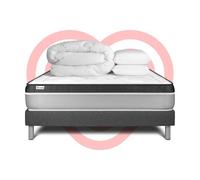 Pack prêt a dormir VITAL ERGO 180 x 200 cm sommier Kit gris