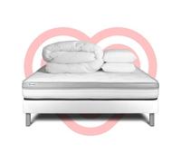 Pack prêt a dormir VITAL RELAX 200 x 200 cm sommier Kit blanc