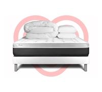 Pack prêt a dormir VITAL SOFT 160 x 200 cm sommier Kit blanc
