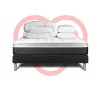 Pack prêt a dormir VITAL SOFT 180 x 200 cm sommier Kit noir