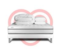 Pack prêt a dormir VITAL SPA 160 x 200 cm sommier Kit blanc