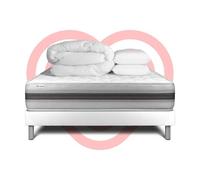 Pack prêt a dormir VITALMEMO BACK 200 x 200 cm sommier Kit blanc