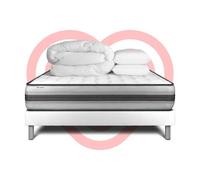 Pack prêt a dormir VITALPOWER RECOVER 140 x 190 cm sommier Kit blanc