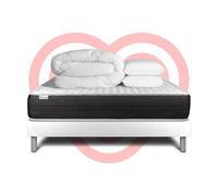 Pack prêt a dormir VITALSPRING 180 x 200 cm sommier Kit blanc