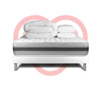 Pack prêt a dormir VITALSPRING RECOVER 140 x 200 cm sommier Kit blanc