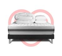 Pack prêt a dormir VITALSPRING RECOVER 200 x 200 cm sommier Kit noir
