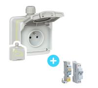 Pack Prise LEGRAND Green up - 090471 - 3,7 kW + Protections électriques