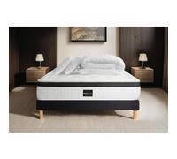 Pack Privilège 140x200 Mémoire de forme 5 zones sommier noir