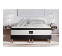Pack Privilège 200x200 Memoire de forme 5 zones double sommier noir