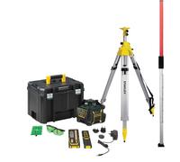 Pack pro niveau laser rotatif double pente - faisceaux rouges - USB-C - DEWALT - DCLE15211RL-QW