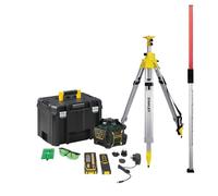 Pack pro niveau laser rotatif double pente - faisceaux rouges - USB-C - DEWALT - DCLE15211RL-QW