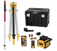 Pack pro niveau laser rotatif double pente - faisceaux rouges - USB-C - DEWALT - DCLE15211RL-QW