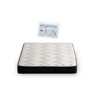 Pack Protège-matelas en Rizo 100% Coton 135 + Matelas Viscoélastique 135x190, 21 cm, BAKU