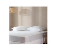 Pack protège matelas et protège oreillers molleton imperméable 100% coton bio - 90x190 - LUNE
