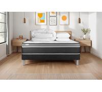 Pack prt dormir VITAL CARE 160 x 200 cm sommier Kit noir - 26cm - Ressorts ensachs et mmoire de forme - Moelleux - Sommier kit Noir - Avec couette et oreillers