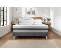 Pack prt dormir VITALSPRING RECOVER 200 x 200 cm sommier Kit gris - 28cm - Ressorts ensachs et mmoire de forme - Enveloppant - Soutien Equilibr