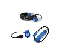 Pack ANTARION Rallonge Electrique 25m Prise P17 + Adaptateur Femelle P17 230V + HABA Rallonge Multip