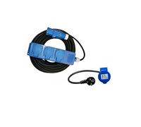 Pack Rallonge Multiprise 20 Mètres + ANTARION Adaptateur Femelle P17 230V Camping-Car