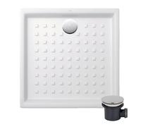 Pack receveur 90 x 90 Villeroy & boch O Novo ceramique carré blanc avec bonde D90