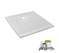 Pack receveur de douche 80 x 80 JACOB DELAFON Ipso carré blanc + Kit d'étanchéité WEDI