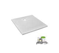 Pack receveur de douche 90 x 90 Ipso carré blanc + Kit d'étanchéité WEDI