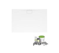 Pack receveur de douche antidérapant 150 x 100 VILLEROY ET BOCH Architectura Metalrim rectangle blanc + Kit d'étanchéité WEDI
