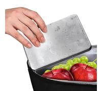 Pack Réfrigérant en Acier Inoxydable - 6 Pièces Réutilisables Longue Durée Portables | Bloc Réfrigérant pour Glacière,pour Boissons, Boîte À Déjeuner, Pique-Nique, Bureau, Maison, Camping,