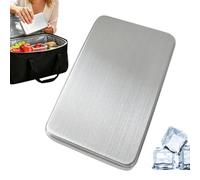 Pack Réfrigérant en Acier Inoxydable | Réutilisable Portable 6 Pièces Longue Durée | Bloc Réfrigérant pour Glacière - pour Voyage Pique-Nique Bureau Maison Camping Randonnée Pêche
