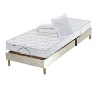 Pack relaxation 100% latex 3 zones + couette + oreillers + sommier FABRICATION FRANCE 90 x 190 cm G