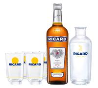 Pack Ricard + 6 Verres Allonge Lehanneur Ricard Nouveau Logo + 1 Carafe