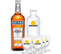 Pack Ricard 70cl + 6 Verres Ballons + Carafe