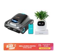 Pack Robot Intelligent : Robot Nettoyeur de Piscine Aiper Scuba S1, Autonomie de 270 min, 11 Capteurs, Contrôle Intelligent par Application + Robot Planteur d'Émoticônes Ivy AI (Ivoire)